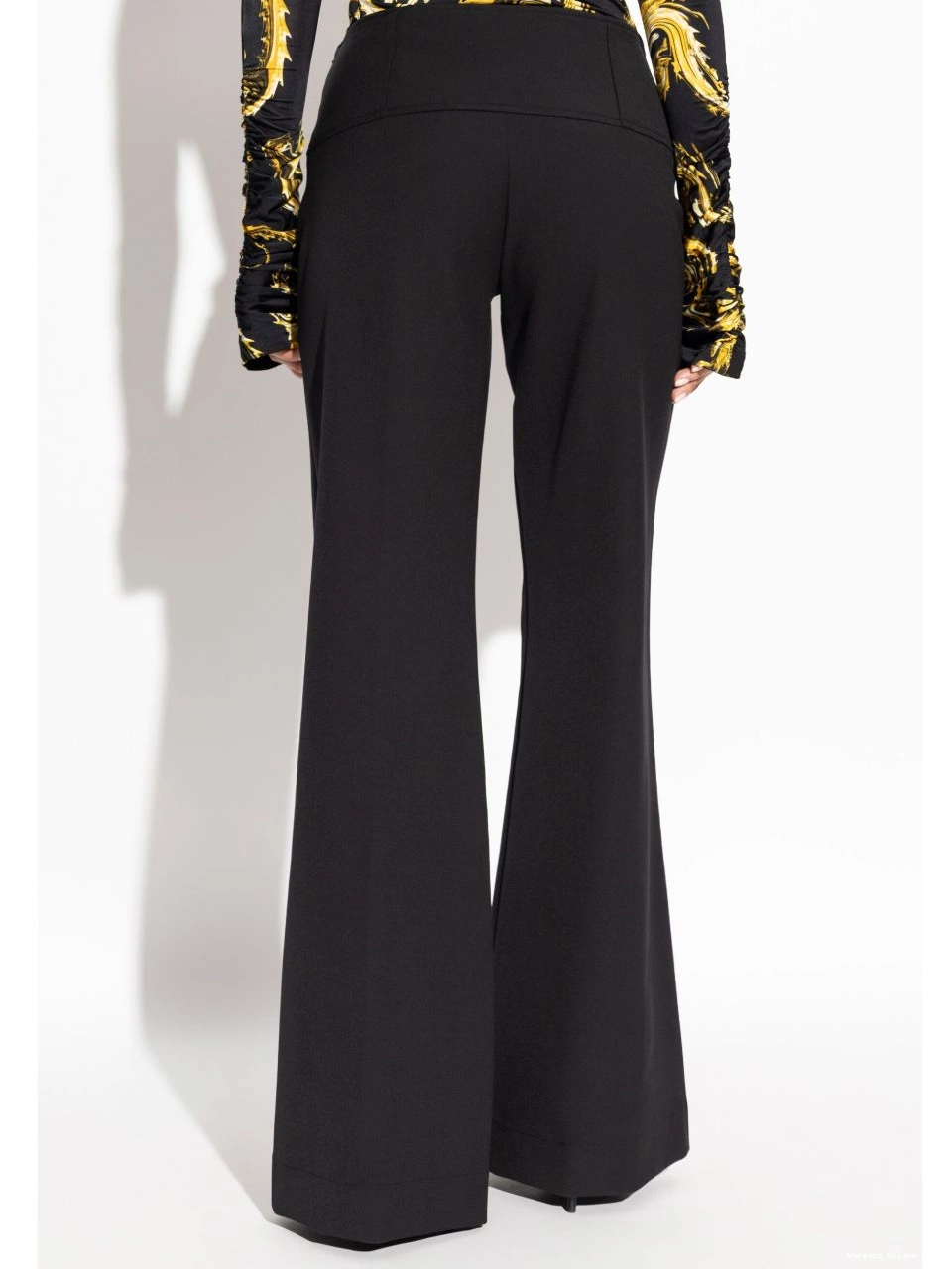 Cheap trousers Couture Women decorative buckle Jeans Versace 0821